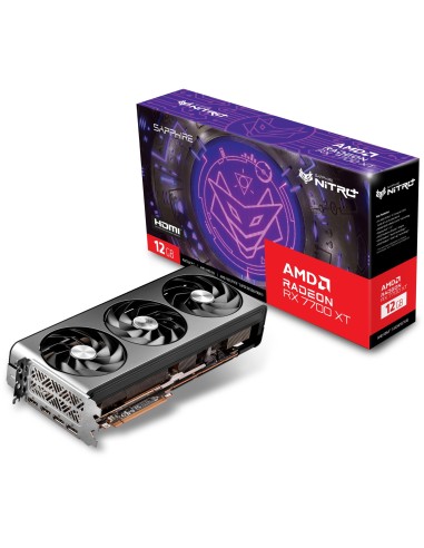 Scheda Video SAPPHIRE Radeon RX 7700 XT NITRO+ GAMING OC 12GB, RDNA 3, GDDR6