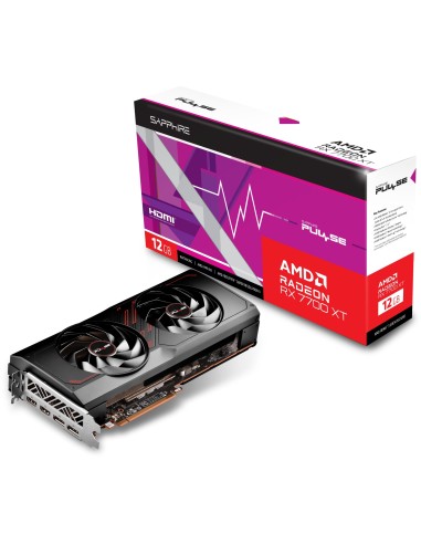 Scheda Video SAPPHIRE Radeon RX 7700 XT PULSE GAMING 12GB, RDNA 3, GDDR6