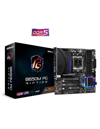 Scheda Madre Asrock B650M PG Riptide Socket AM5 Formato Micro-ATX
