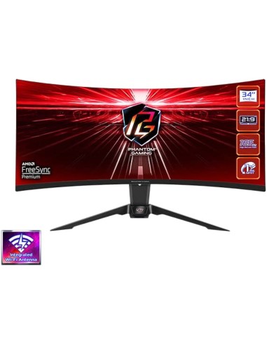 Monitor ASRock PG34WQ15R2B 34", Nero, WQHD, AMD Free-Sync, W165Hz