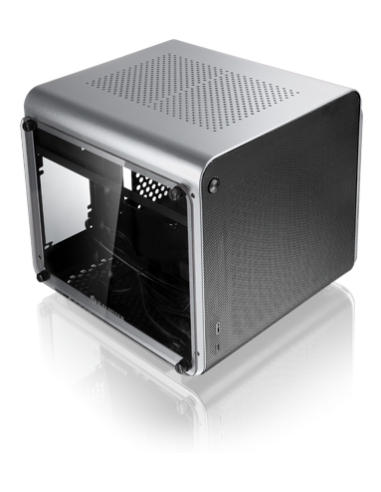 Case Raijintek METIS EVO TG Mini-ITX Tempered Glass Argento