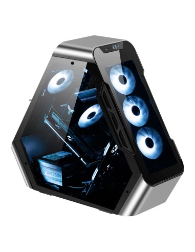 Case Jonsbo TR03-G Showcase Tempered Glass Argento