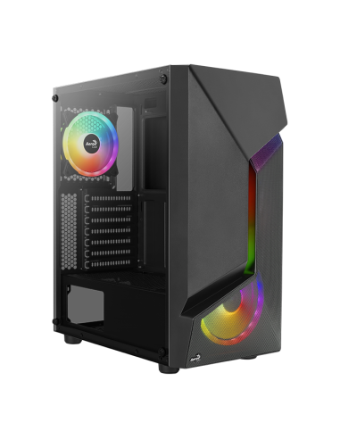 Case Aerocool Scape-G-BK-v1 Midi-Tower Tempered Glass Nero