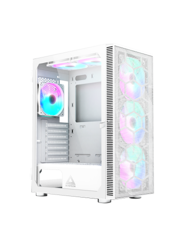 Case Montech X3 Mesh Midi-Tower RGB Tempered Glass Bianco