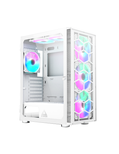 Case Montech X3 Glass Midi-Tower RGB Tempered Glass Bianco