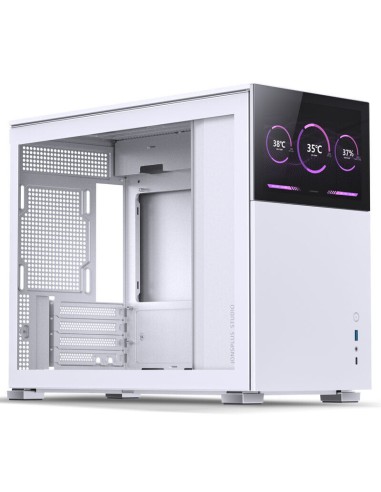 Case Jonsbo D31 Screen Micro-ATX Tempered Glass Bianco