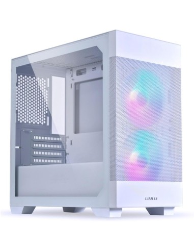 Case Lian Li LANCOOL 205M Mesh Micro-ATX Tempered Glass Bianco