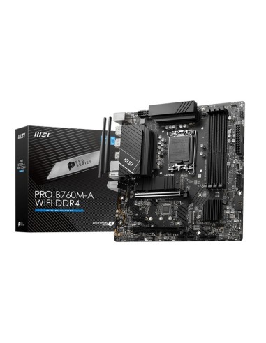Scheda Madre MSI PRO B760M-A WIFI DDR4 Socket LGA 1700 Formato Micro-ATX