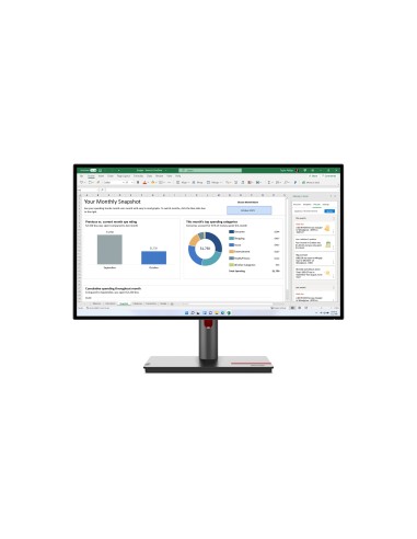 Monitor Lenovo ThinkVision P27h-30 27", Nero, QHD, HDR, IPS, USB