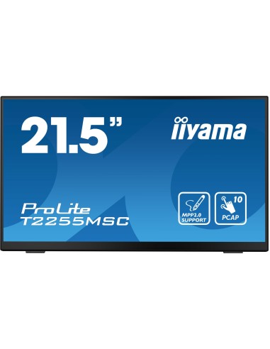 Monitor iiyama ProLite T2255MSC-B1 21.5", Nero, Full HD, HDMI, DisplayPort