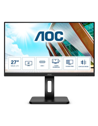 Monitor AOC U27P2CA 27", Nero, UltraHD 4K, 60Hz, HDMI, IPS