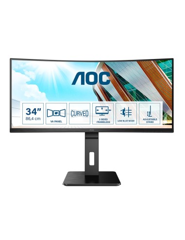 Monitor AOC CU34P2A 34", Nero, UWQHD, 100Hz, 1 ms, 100Hz