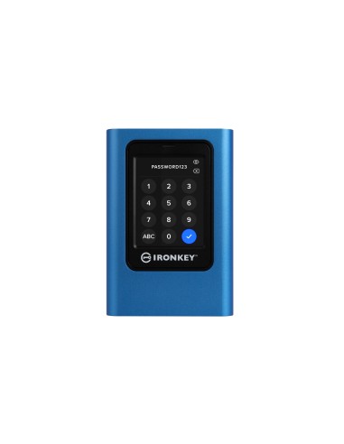 SSD Esterno Kingston IronKey Vault Privacy 80 1,92 TB Blu Nero USB-C 3.2 Gen 1 (5 Gbit s)