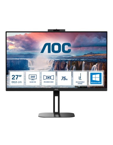 Monitor AOC Q27V5CW BK 27", Nero, HDMI, DisplayPort, QHD, IPS, FreeSync