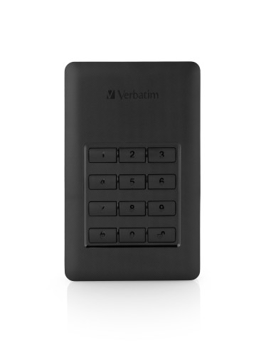Hard-Disk Esterno Verbatim Store 'n' Go Secure 1 TB Nero Silver USB-C 3.2 (5 Gbit s)
