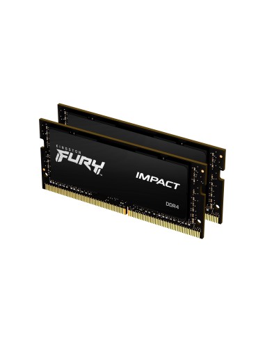 RAM SO-DIMM Kingston FURY Impact DDR4 3200 Mhz Da 64GB (2x32GB) Nero CL20 INTEL XMP