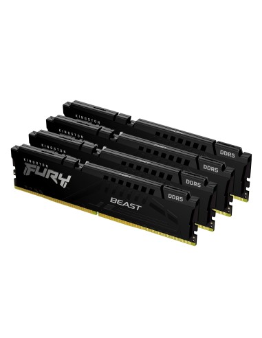 RAM DIMM Kingston FURY Fury Beast DDR5 5200 Mhz Da 128GB (4x32GB) Nero CL40 INTEL XMP