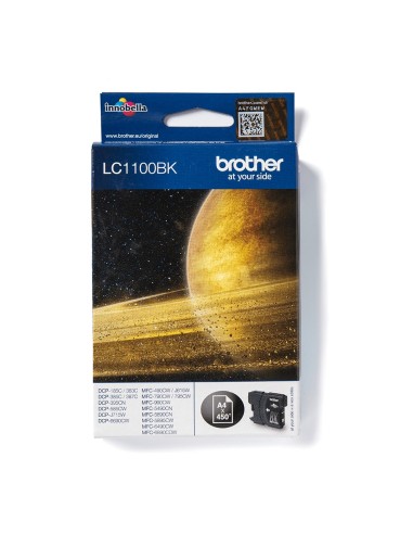 Cartuccia d'inchiostro Brother nero LC1100BK LC-1100 ~450 pagine