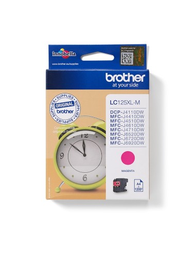 Cartuccia d'inchiostro Brother magenta LC125XLM LC-125XL ~1200 pagine