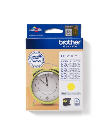 Cartuccia d'inchiostro Brother giallo LC125XLY LC-125XL ~1200 pagine