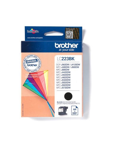 Cartuccia d'inchiostro Brother nero LC223BK LC-223 ~550 pagine 11,8ml