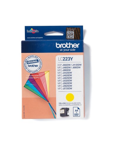 Cartuccia d'inchiostro Brother giallo LC223Y LC-223 ~550 pagine 5,9ml