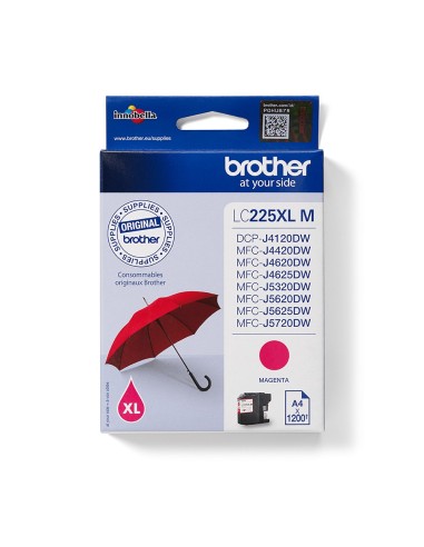 Cartuccia d'inchiostro Brother magenta LC225XLM LC-225XL ~1200 pagine 11,8ml