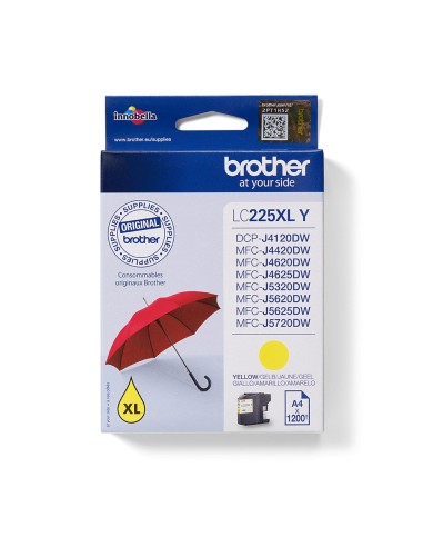 Cartuccia d'inchiostro Brother giallo LC225XLY LC-225XL ~1200 pagine 11,8ml