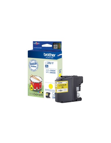 Cartuccia d'inchiostro Brother giallo LC22UY LC-22U ~1200 pagine