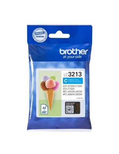 Cartuccia d'inchiostro Brother ciano LC3213C LC-3213 ~400 pagine