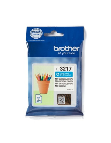 Cartuccia d'inchiostro Brother ciano LC3217C LC-3217 ~550 pagine
