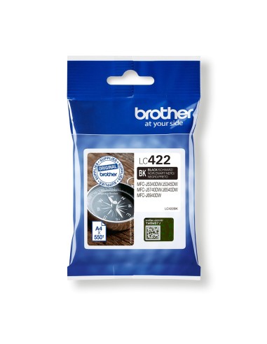 Cartuccia d'inchiostro Brother nero LC422BK LC-422BK ~550 pagine