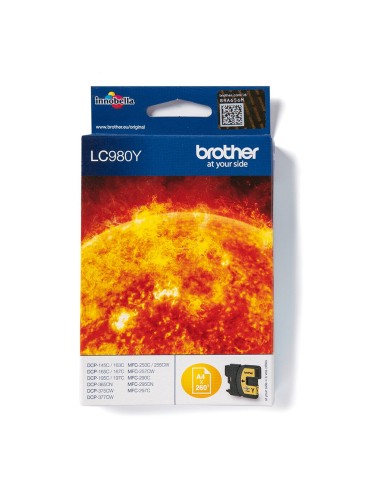 Cartuccia d'inchiostro Brother giallo LC980Y LC-980 ~260 pagine