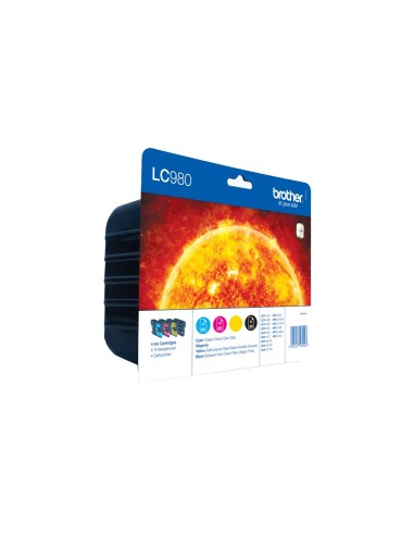 Brother LC-980 cartuccia d'inchiostro Originale Resa standard Nero, Ciano, Magenta, Giallo