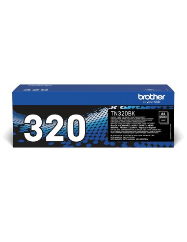 Brother TN320BK cartuccia toner 1 pz Originale Nero