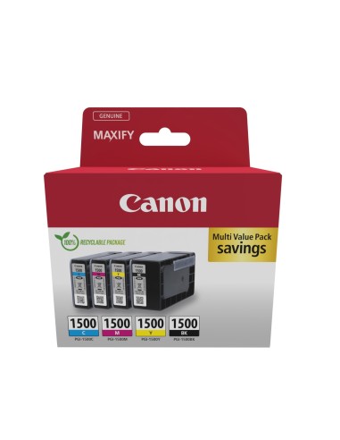 Canon Confezione multipla di inchiostri PGI-1500 BK C M Y