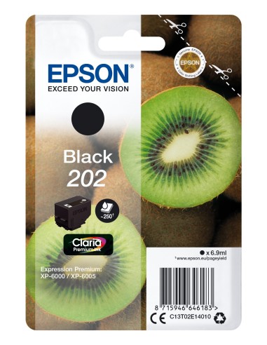 Cartuccia d'inchiostro Epson nero C13T02E14010 202 ~250 pagine 6,9ml