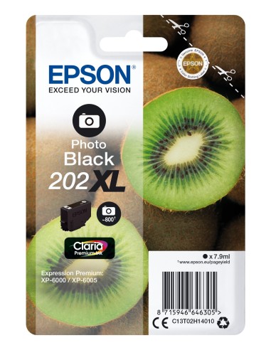 Cartuccia d'inchiostro Epson Nero (Foto) C13T02H14010 202XL ~800 pagine 7,9ml