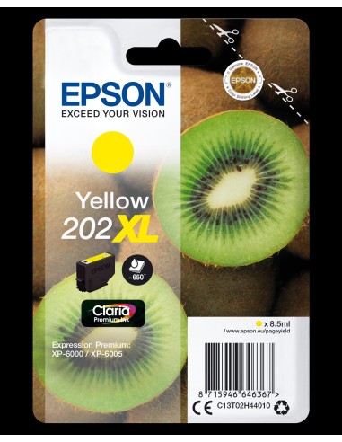 Cartuccia d'inchiostro Epson giallo C13T02H44010 202XL ~650 pagine 8,5ml