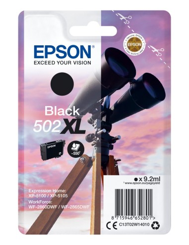 Cartuccia d'inchiostro Epson nero C13T02W14010 502XL ~550 pagine 9,2ml