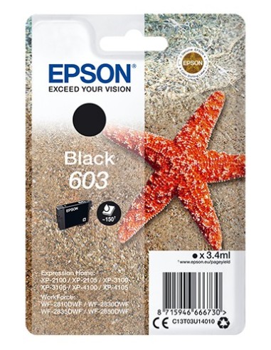 Cartuccia d'inchiostro Epson nero C13T03U14010 603 ~150 pagine
