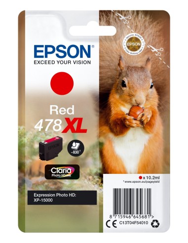 Cartuccia d'inchiostro Epson Rosso C13T04F54010 478XL ~830 pagine 10,2ml