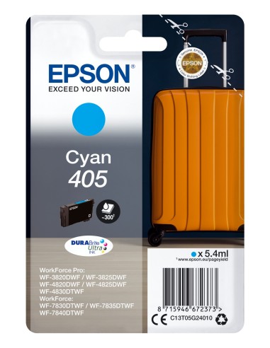 Cartuccia d'inchiostro Epson ciano C13T05G24010 405 ~300 pagine 5,4ml