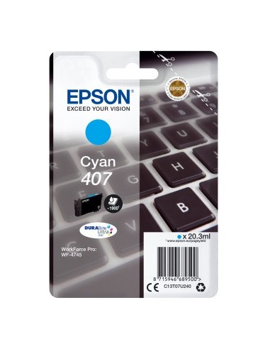 Cartuccia d'inchiostro Epson ciano C13T07U240 407 ~1900 pagine 20,3ml