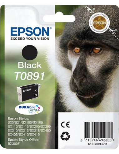Cartuccia d'inchiostro Epson nero C13T08914011 T0891 ~170 pagine 5,8ml