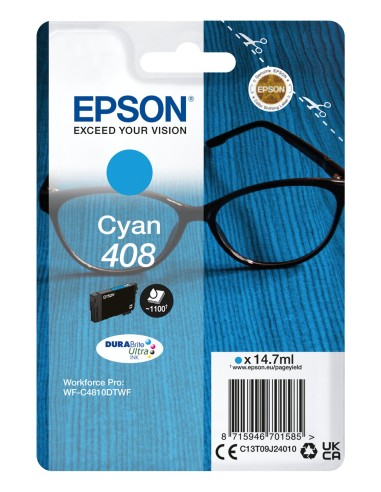 Cartuccia d'inchiostro Epson ciano C13T09J24010 408 ~1100 pagine 14,7ml