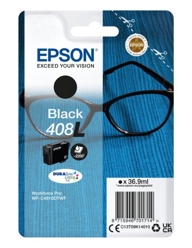 Cartuccia d'inchiostro Epson nero C13T09K14010 408L ~2200 pagine 36,9ml