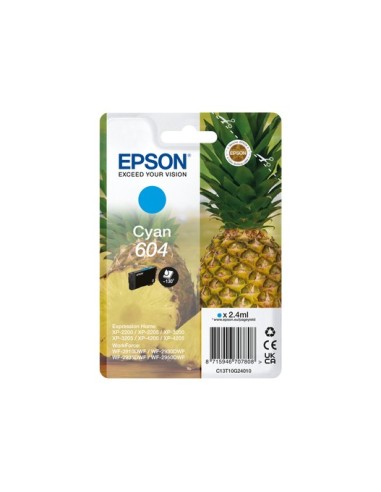 Cartuccia d'inchiostro Epson ciano C13T10G24010 604 ~130 pagine 2,4ml