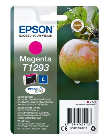 Cartuccia d'inchiostro Epson magenta C13T12934012 T1293 ~470 pagine 7ml