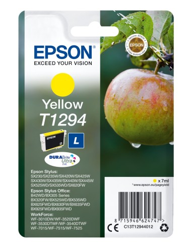 Cartuccia d'inchiostro Epson giallo C13T12944012 T1294 ~470 pagine 7ml